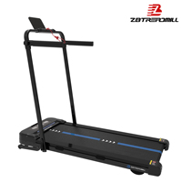 Tapis de course pliable en acier 3.0HP avec inclinaison électrique et manuelle, charge maximale 120kg, pour la maison et le bureau, avec écran LED