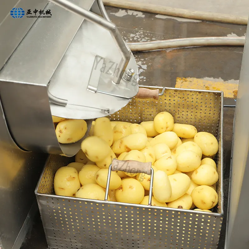 Mesin Pembuat Kentang Goreng Semi-otomatis, Mesin Pembuat Chip Kentang Goreng Skala Kecil