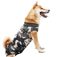Baju Pemulihan Pasca Operasi Anjing Anti-Jilat, Bernapas, Sederhana, Bermotif, Nyaman, Sangat Elastis, Bukaan Selangkangan, Dapat Disesuaikan