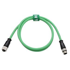 Cable Ethernet HangTon M12 de 4 pines con código D, macho a hembra, para codificador, sensor, cámara, Profinet, grado industrial - Product Image 2