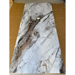 Panneau mural <span class=keywords><strong>d</strong></span>écoratif moderne de luxe en marbre doré Panneau UV en feuille de marbre PVC imperméable pour l'intérieur Échantillon gratuit - Product Image 3