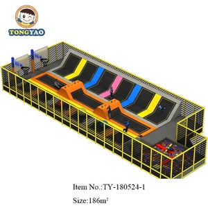 Indoor Kids Playground Soft Play Ball Pits Combo Bungee Jumping Mat Big <b>Bed</b> <b>Slide</b> Outdoor ft Trampoline Park - Product Image 4