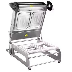 20*14cm Manual <span class=keywords><strong>Bento</strong></span> alimentos congelados más rápido bandejas máquina de sellado - Product Image 3