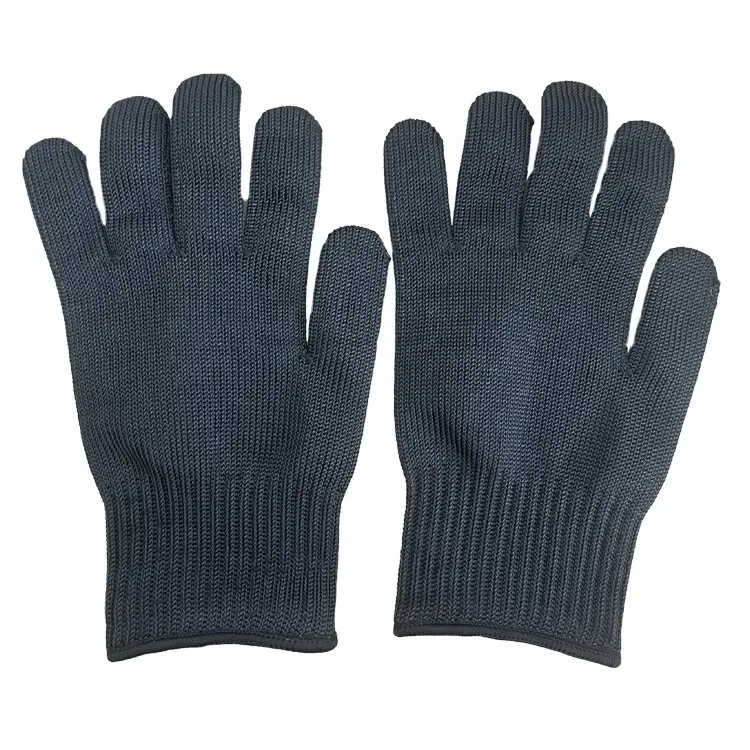 Black Stainless Steel Wire Anti Cut Safety Working Protective Gloves
