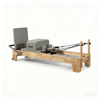 Machine de Pilates Reformer en bois de chêne, très demandée, pour la maison, la gym, le fitness, le yoga et l'exercice corporel, idéale pour studio de Pilates