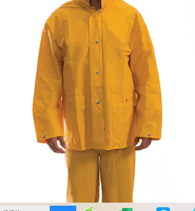 Heavy Duty Yellow Polyvinyl Chloride Polyester <b>Poncho</b> Outdoor Hiking Mining Construction Long Lasting Thick Rain <b>Poncho</b> Custom L - Product Image 3