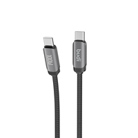 Cable Budi de 100w, 1.2m (3 pies), con Chip E-marker, Carga Rápida PD, Tejido Denso, 480mbps, Sincronización Rápida de Datos, USB-C a USB-C, para Carga y Transferencia de Archivos