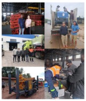 Foreuse de carottage portative sur chenilles MCE1200, entièrement hydraulique, à moteur diesel, pour sondage par câble, avec une profondeur de forage maximale de 1400 m