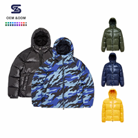 Veste matelassée unisexe à capuche pour homme, 80 % duvet de canard, brillante, respirante, manteau d'hiver décontracté, puissance de remplissage 600, fermeture éclair personnalisée OEM ODM