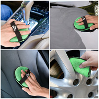 Éponge élastique de 5 pouces pour le polissage et le cirage des voitures, bloc d'éponge cristalline pour le lavage et le revêtement de voiture