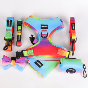 Sabuk pengaman anjing lembut Mode grosir tali mobil Logo khusus sublimasi poliester dapat diatur tali kursi mobil anjing mewah - Product Image 5