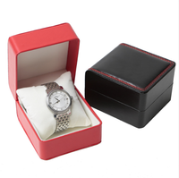 Boîte à montres à couvercle rabattable, boîte de rangement pour bijoux, emballage cadeau