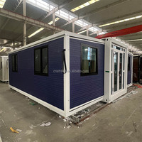 Maison conteneur en acier extensible de 40 pieds, préfabriquée, compacte, pour usage scolaire, villa, magasin, appartement, hôtel, restaurant, logement pour personnes âgées, camping, salle de classe