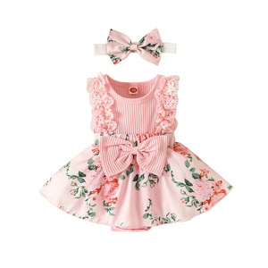 Conjunto de Dos Piezas para Bebé Niñ<span class=keywords><strong>a</strong></span>, Mono de Algodón de Manga Larga con Estampado de Mariposas y Diadema de Encaje Navideño, <span class=keywords><strong>Ropa</strong></span> de Verano - Product Image 5