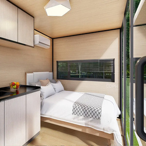 Maison capsule écologique de luxe à 2 chambres avec cuisine, construction en panneaux sandwich, utilisation en extérieur, installation rapide pour hôtel et école - Product Image 3
