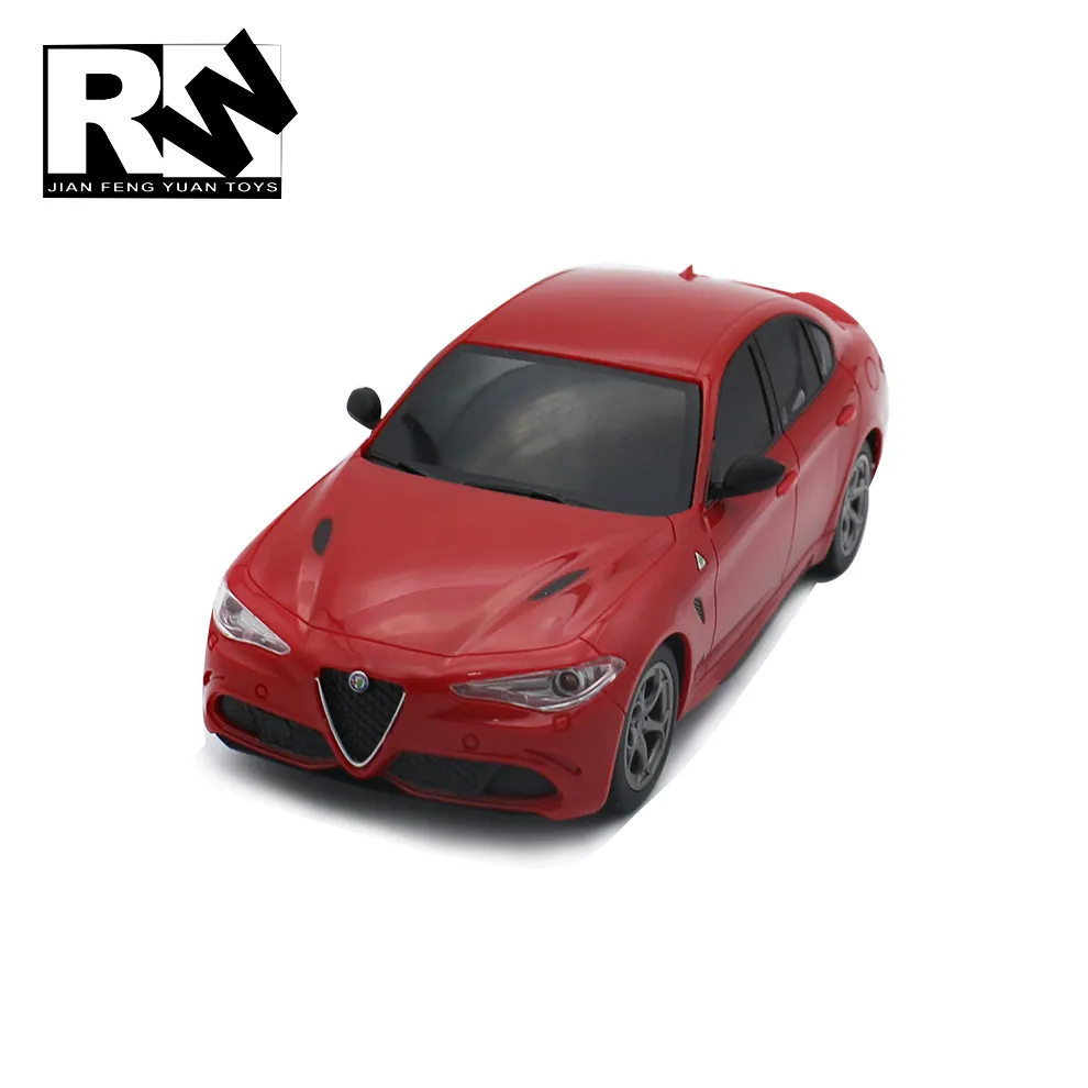 Coche a Control remoto Alfa Romeo con licencia, modelo a escala 1/24, coche a Control remoto con 6P