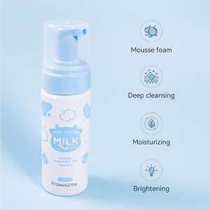 LAIKOU มิลค์มูสคลีนซิ่งโฟมล้างหน้าเพื่อผิวกระจ่างใสและชุ่มชื้น 120 มล. - Product Image 3