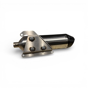 Escape de acero Malossi con tapa de carbono, silenciador de motocicleta usado - Product Image 2