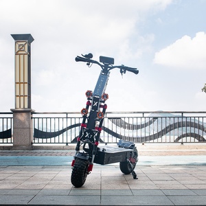 X7 5000W/10000W Trottinette électrique 100 km/h Vitesse Roues de 14 pouces Tout-terrain Double propulsion avec siège - Product Image 3