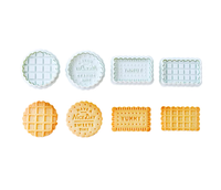 Emporte-pièces à gaufres et biscuits en ABS, forme ronde et rectangulaire, pour enfants - Fabricant