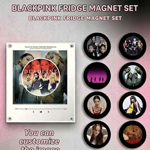 Imán Giratorio NFC de <span class=keywords><strong>BLACKPINK</strong></span> para Refrigerador con Foto Personalizada, Imán de Regalo con Portafotos de Álbumes de Ídolos de Kpop - Product Image 1