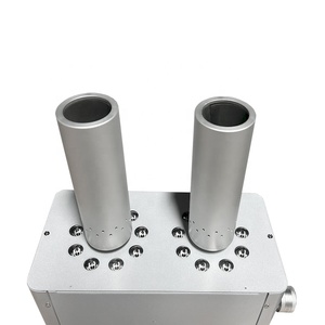 İki Kolonlu RGB LED <span class=keywords><strong>CO2</strong></span> Topu Makinesi DMX512 Kontrolü Elektrikli Kuru Buz Kaynağı DJ'ler için Metal Malzeme 90W 8-10M Püskürtme - Product Image 5