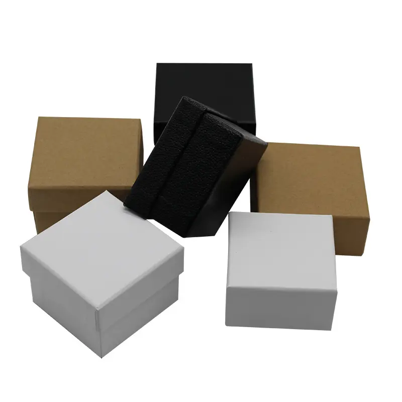 Special Covering Cardboard Box Kraft Paper Packing Gift Carton with Custom Logo Black White Packaging Box Cardboard