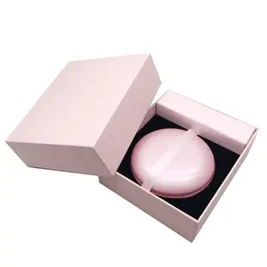 Kosmetik spiegel kunden spezifische Geschenk box leer Pink Folding Pocket Mirror Geschenk box Benutzer definierte Logo-Box für Spiegel