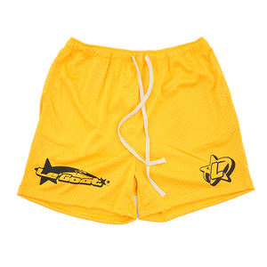 Short de basket-ball décontracté taille haute pour homme Short de basket-ball en maille de polyester à séchage rapide Impression personnalisée Short de bain taille moyenne en spandex élégant - Product Image 1