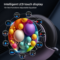 Nouveaux écouteurs intra-auriculaires sans fil TWS de Custom Brand Factory, avec chipset JL, contrôle intelligent par écran, petit écran tactile LCD, OEM ODM