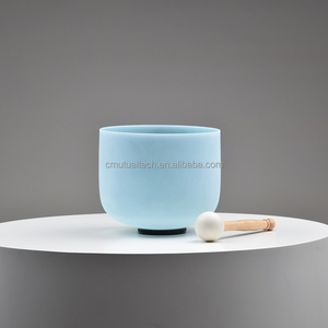 Cuencos Cantores de cuarzo de <span class=keywords><strong>cristal</strong></span> <span class=keywords><strong>aguamarina</strong></span> Alchemy 432Hz terapia de sonido de tono perfecto 99.99% curación de sonido de crisol de cuarzo puro - Product Image 6