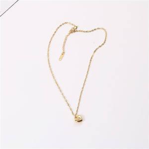 Collana con cuore di diamanti in zirconi placcati oro 18 carati con stella di gioielli di san valentino in acciaio inossidabile - Product Image 5