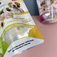Kemasan Kantong Makanan Anjing Segel Panas Sampel Gratis 3 PE Logo Kustom Makanan Hewan Peliharaan Lezat dalam Aluminium Foil Mylar Paket Camilan Alami