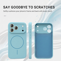 Coque de téléphone en silicone liquide souple antichoc avec anneau magnétique, compatible charge sans fil, étanche, garantie 12 mois pour tous les modèles