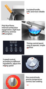Casserole à gaz multifonctionnelle |   Machine à frire simulée avec fonction de retournement et réglage à 5 vitesses - Product Image 6