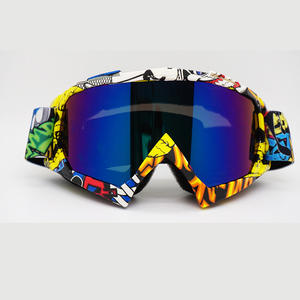 Equipo de Caballero de moda hombres mujeres <span class=keywords><strong>Motocross</strong></span> <span class=keywords><strong>gafas</strong></span> casco al aire libre Anti UV a prueba de viento PC marco <span class=keywords><strong>gafas</strong></span> verde blanco rojo - Product Image 1