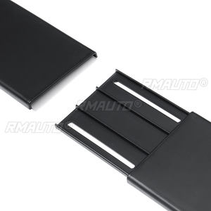 Extensiones de faldones laterales universales de 2.2m en negro mate para BMW F10/F11 520i F32 F30 F80 E92 X5, divisores de parachoques laterales tipo alerón - Product Image 6