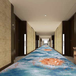 Tapis d'hôtel Axminster sur mesure <span class=keywords><strong>QQ</strong></span>, 80 % laine |   Revêtement de sol de luxe <span class=keywords><strong>en</strong></span> fil 3 plis, haute résistance |   Tapis de salle de bal ignifuge Bfl-s1 - Product Image 4