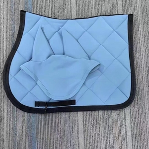 Juego de máscara de mosca de punto personalizado, almohadilla de sillín de caballo de algodón transpirable y accesorio con capa interior - Product Image 2