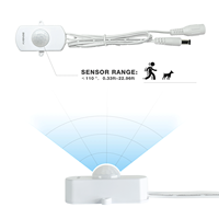 Interrupteur intelligent à capteur de mouvement pour éclairage LED réglable avec temporisation pour armoire, escalier, chambre