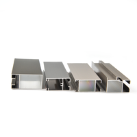 Profilé d'extrusion en aluminium pour porte coulissante par électrophorèse 6063 T5, fabrication OEM