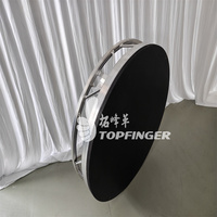 Plateforme de scène portable ronde 3m, 4m, 5m, 6m, 100% Lite Deck, cadre de scène en aluminium Lite Deck