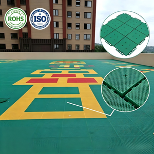Non-slip Drainage Basketball Court Suspended <b>Floor</b> <b>Tiles</b>, Outdoor Modular PP Sports Flooring - Product Image 1