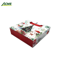 Boîte cadeau de Noël en gros personnalisée avec calendrier de compte à rebours de 24 jours, motif animal, étui rigide, laminé mat, huile essentielle