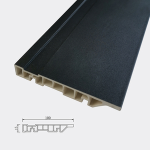 Best Quality Flooring Accessory 2.4 Meters Length White Color 100mm <strong>PVC</strong> Skirting Line <strong>Baseboard</strong> - Product Image 6