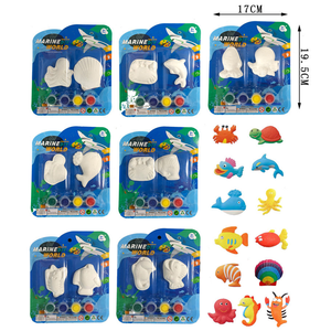 Vente en gros de peinture DIY Art & Crafts Cartoon Plâtre Dinosaure Peinture Animal de mer Plâtre Peinture <span class=keywords><strong>Dessin</strong></span> Jouet pour Enfants - Product Image 5