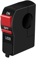 Chargeur USB pour moto 12V avec interrupteur