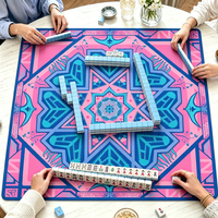 Tapis de Mahjong Américain Premium Pliable Anti-plis en Caoutchouc – Accessoire Esthétique pour Mahjong