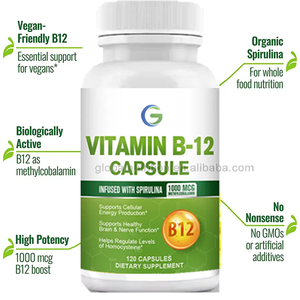 Oem Private Label Vitamine <span class=keywords><strong>B12</strong></span> Hersenen En Zenuw Gezond Voedingssupplement Vitamine <span class=keywords><strong>B12</strong></span> Capsules - Product Image 2