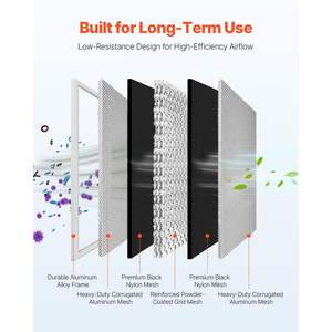 16x25x1 aluminium électrostatique MERV 8 filtre à air réel 15.5x24.65x0.82 haute efficacité pour la maison et le bureau - Product Image 6